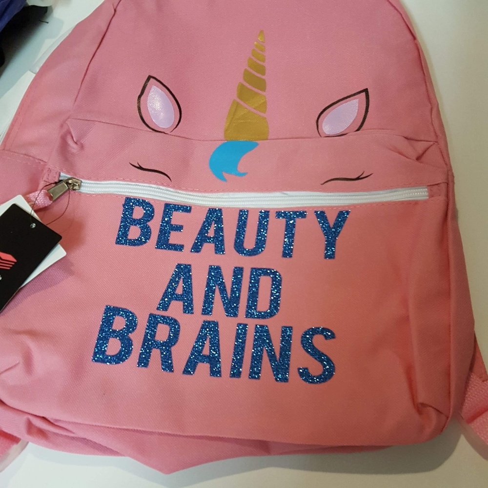 Girls pink backpack